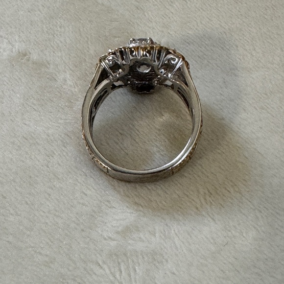 Gems en vogue quatrefoil white zircon ring - Picture 6 of 7